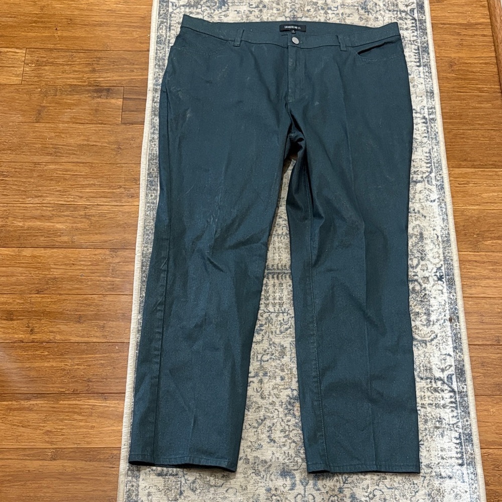 Lafayette 148 New York women’s size 16 pants - green/gray with sparkles